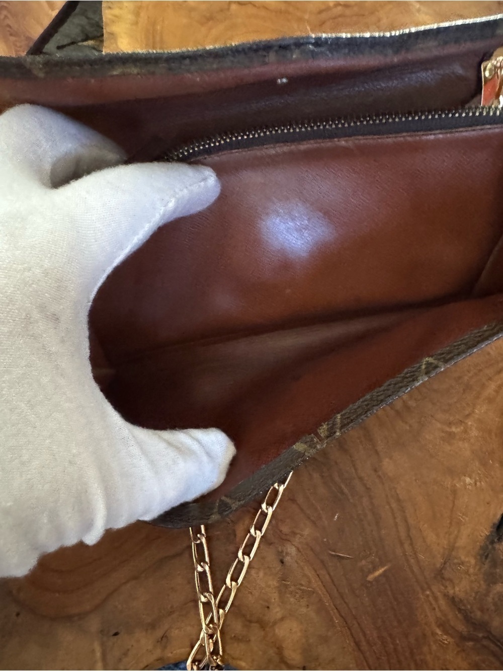 Just in 🔥 Vintage Louis Vuitton Monogram Bifold Long Wallet Brown/converted - Picture 10 of 15
